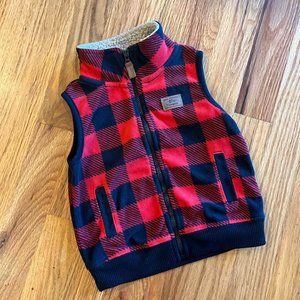 Carters Full Zip Fleece Vest (18 mo size)